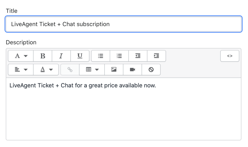 Creating a new product in Shopify