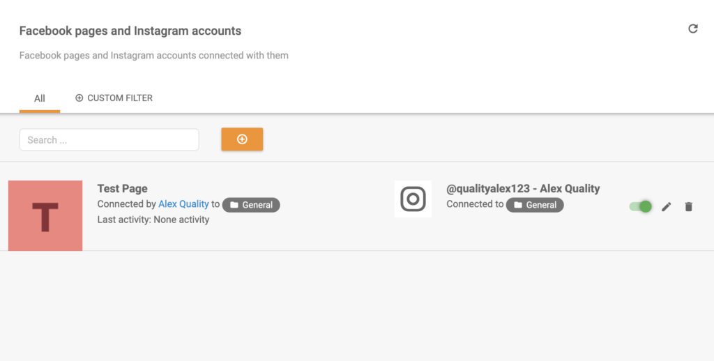 Instagram spojen na LiveAgent
