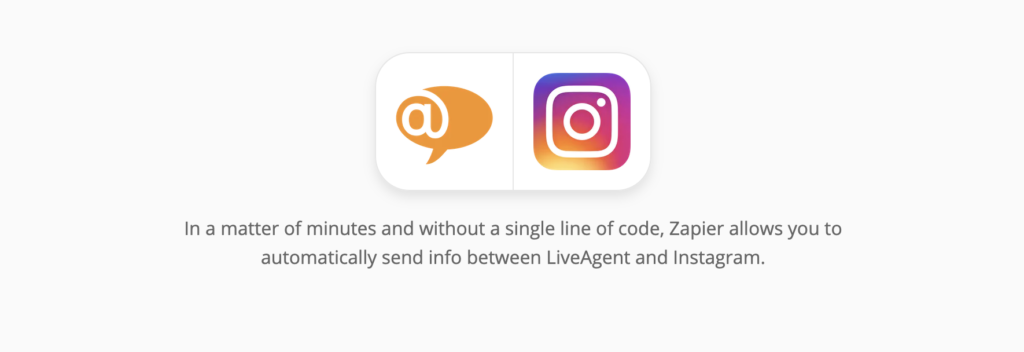 LiveAgent i Instagram stranica s integracijama na sustavu Zapier